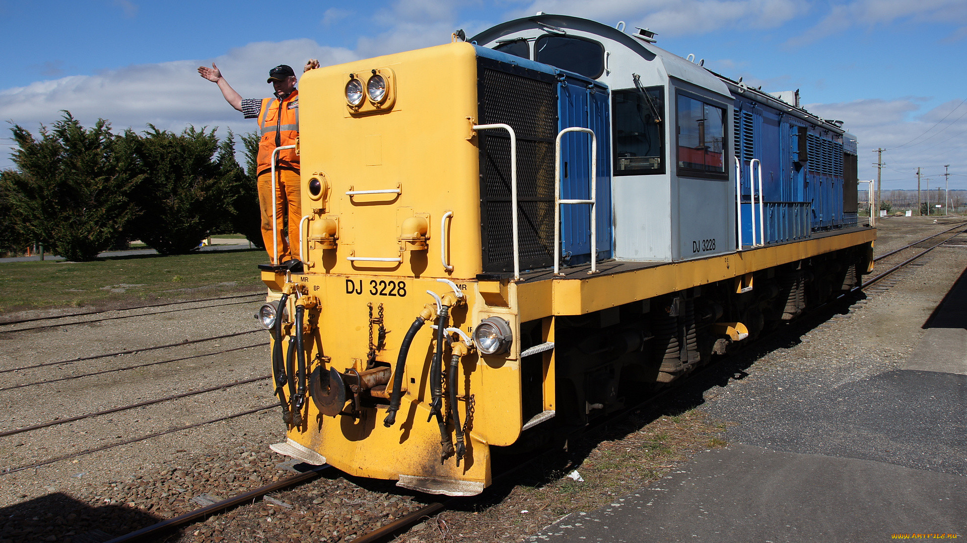 ex nzr dj 3228 locomotive, , , , , , 
